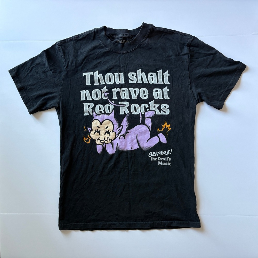Alison Wonderland FMUOASL Thou Shalt Not Rave at Red Rocks 2023 Black Tee Rare